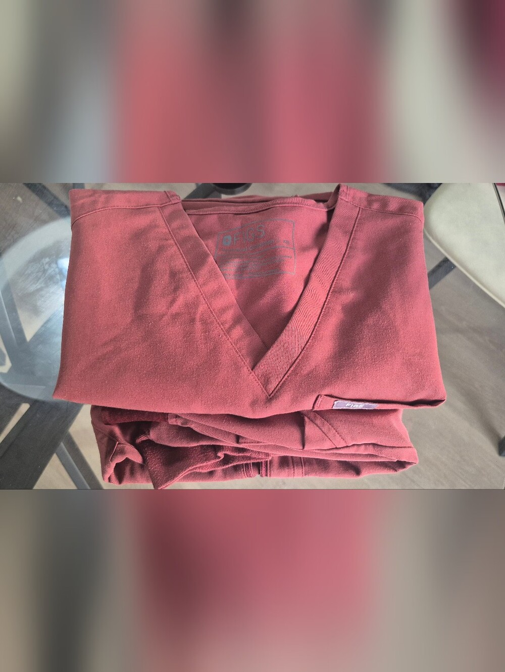 FIGS Cherry Scrubs Set